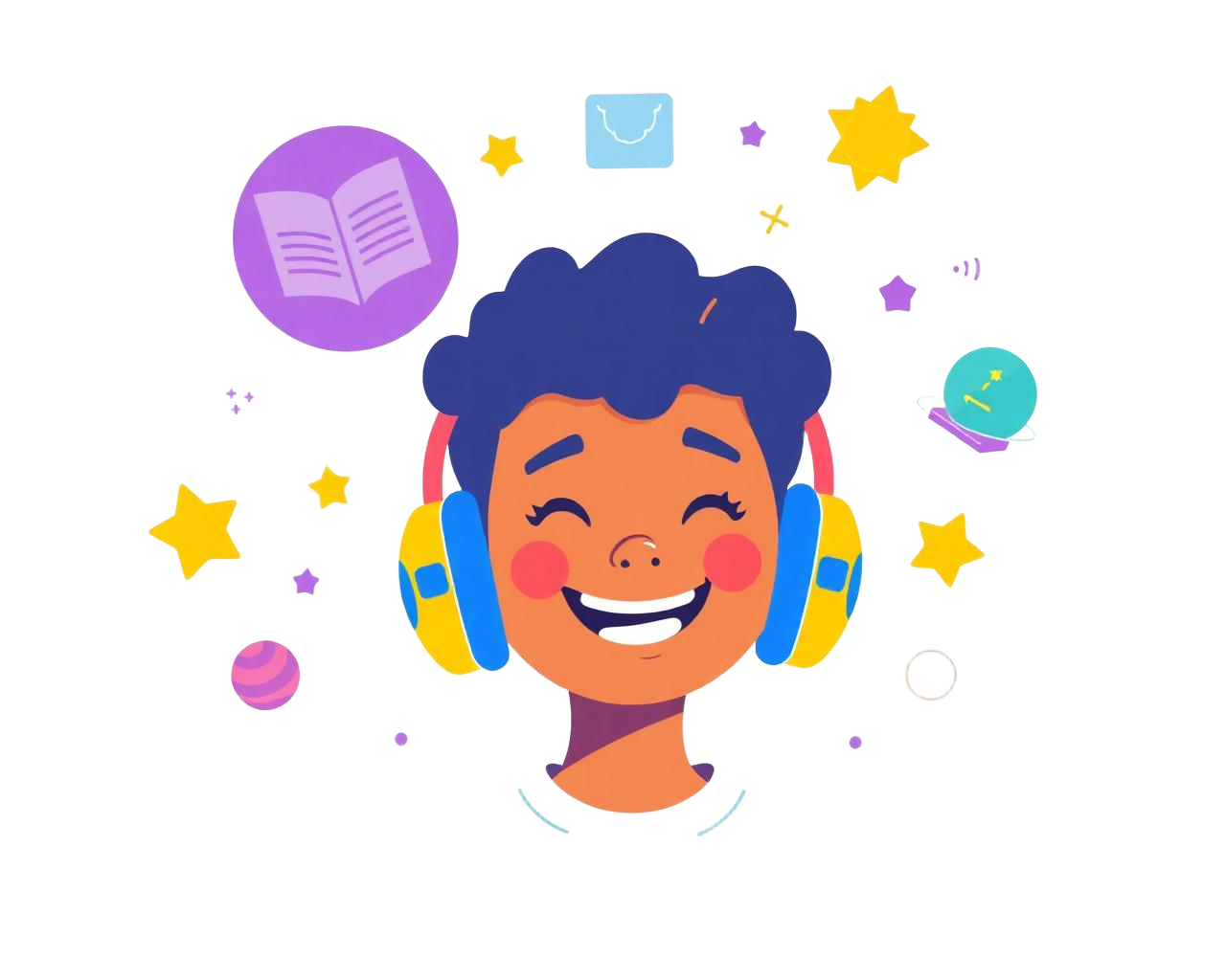 A child enjoying a playful learning experience with EvoLearn